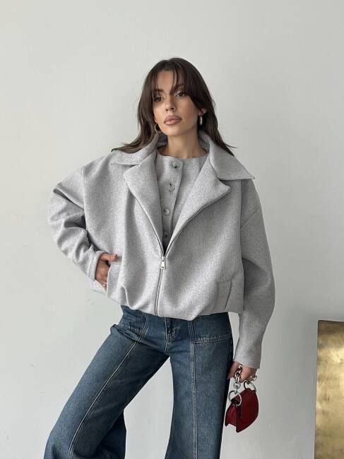 TENSİ Yelekli Kaban 2250 - Gri - 6