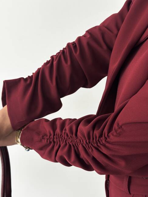 THEBOOM Ceket Pantolon Takım 2098 - Bordo - 7