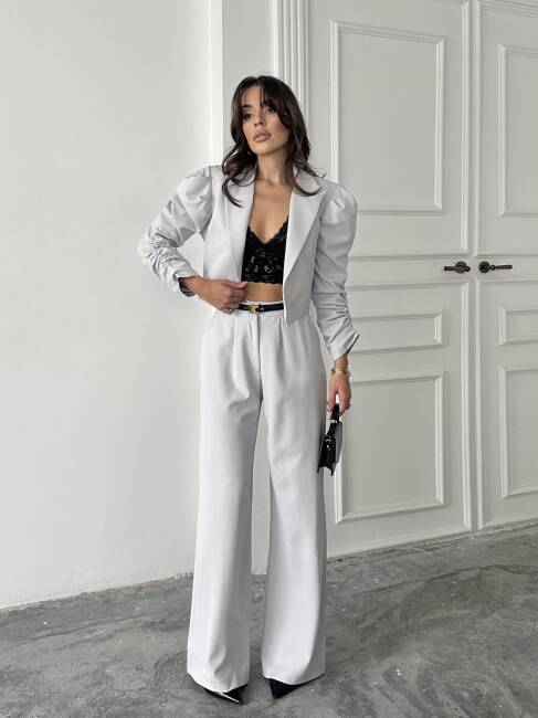 THEBOOM Ceket Pantolon Takım 2098 - Gri - 4