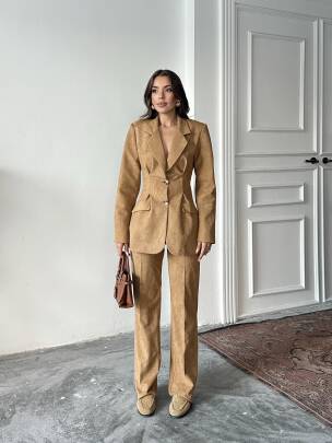 VANDER Ceket Pantolon Takım 2240 - Camel - MAXMOOR