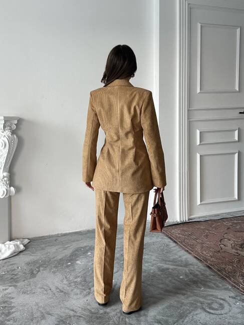 VANDER Ceket Pantolon Takım 2240 - Camel - 5