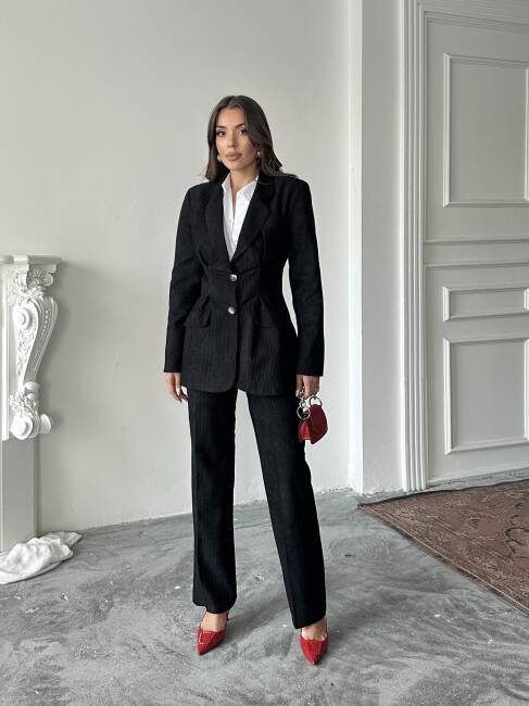 VANDER Ceket Pantolon Takım 2240 - Siyah - 1