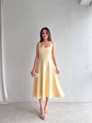 Viera Elbise Sarı - 256-S-1133 