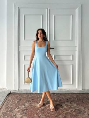 Viera Elbise Mavi- 256-S-1133 