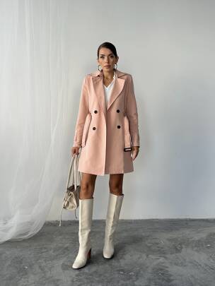WİLLİAM Trençkot 2118 - Pudra 