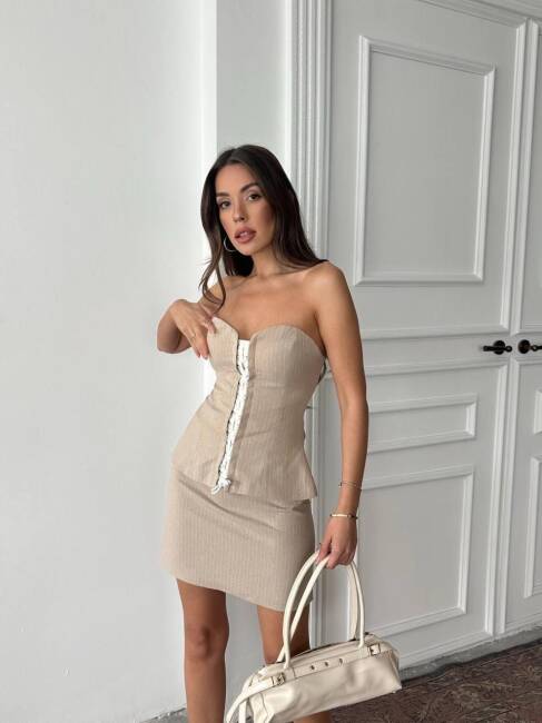 Wilya Takım Bej - 245-A-2170 - 2